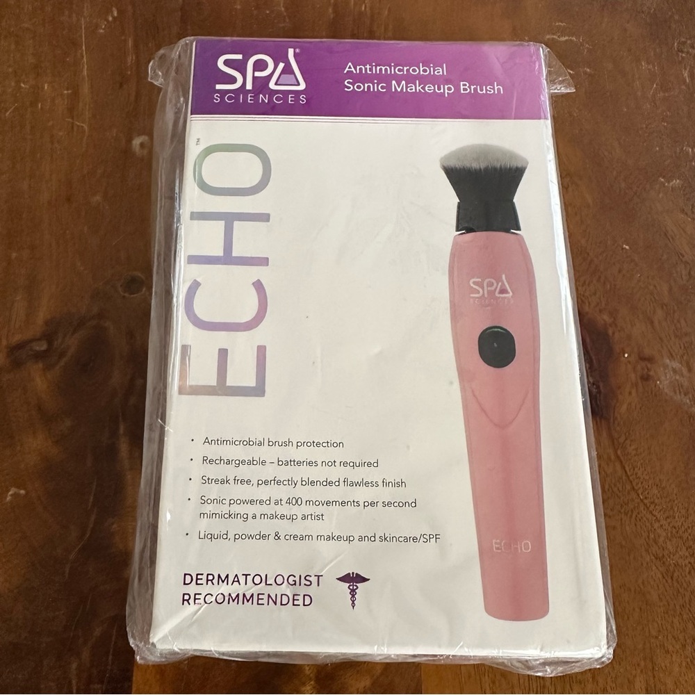 Spa sciences antimicrobial sonic makeup‎ brush tool NEW